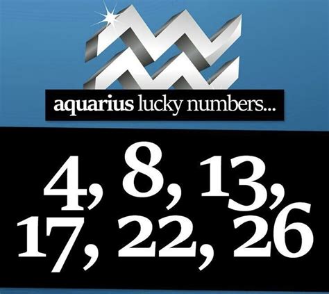 Aquarius Winning Numbers Horoscope.